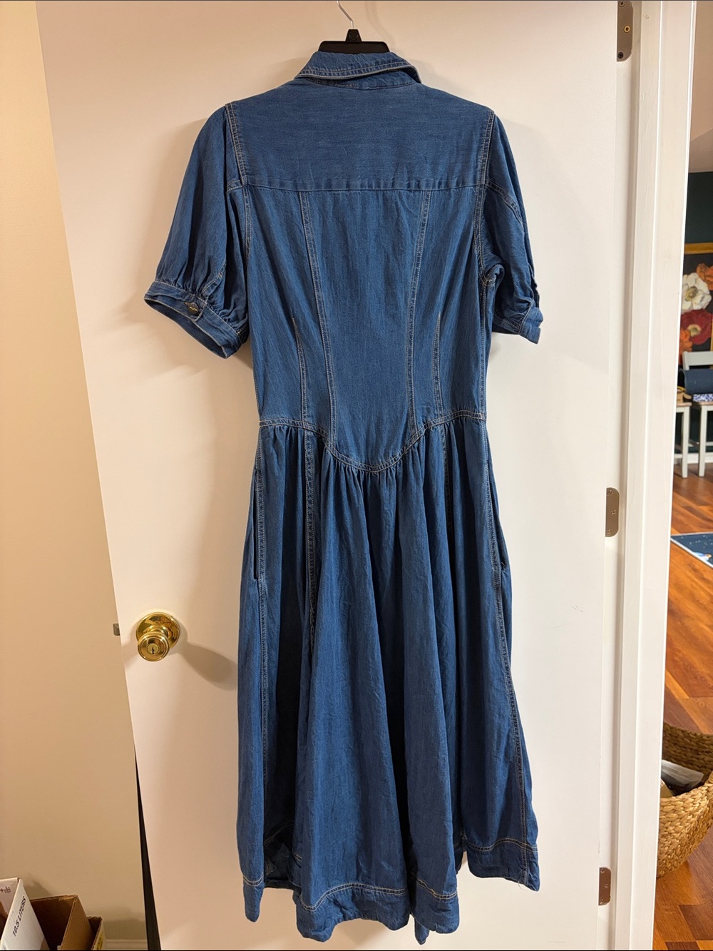 Anthropologie Pilcro Denim Button Front Dress - Picture 6 of 8
